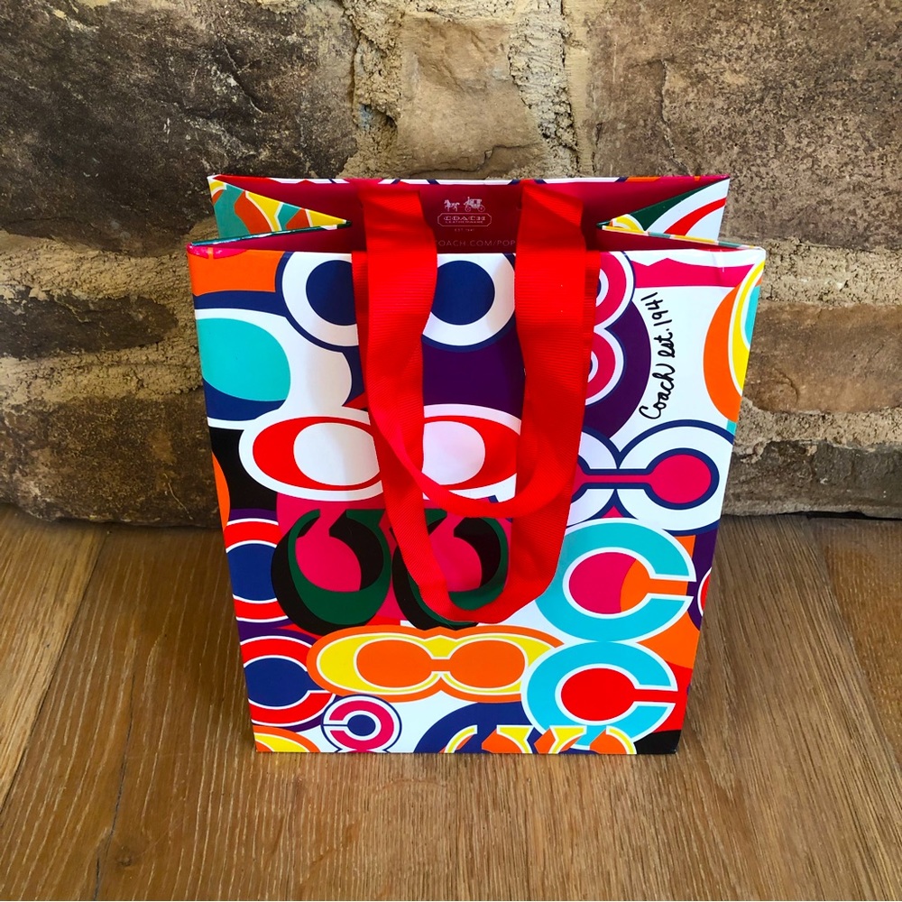 Coach rare shopping paper bag STUNNING Price Firm!